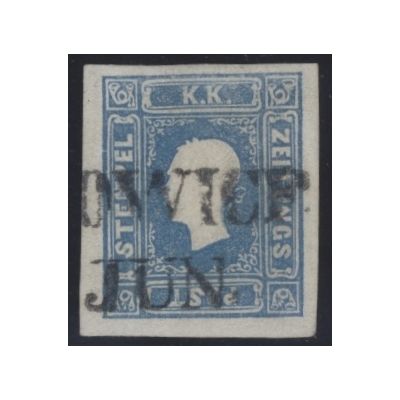 Zeitungsmarke, blau