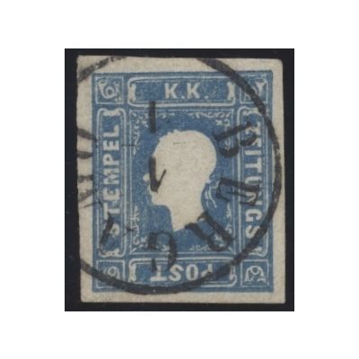 Zeitungsmarke, blau