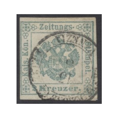 2 Kreuzer blaugrün