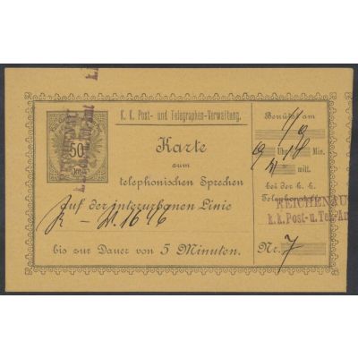 Telefon-Sprechkarte 1888