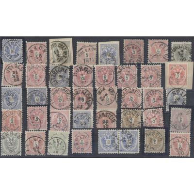 Lot Abstempelungen 1883