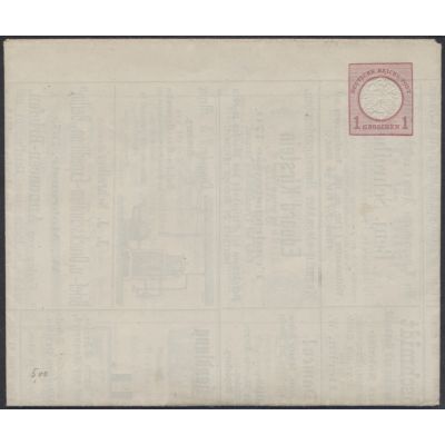 Los 875, Privat-Anzeigenfaltbrief