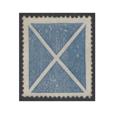 Andreaskreuz blau