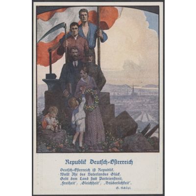 Karte Republik Deutsch-Österreich