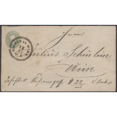 Ganzsachen-Umschlag 1861