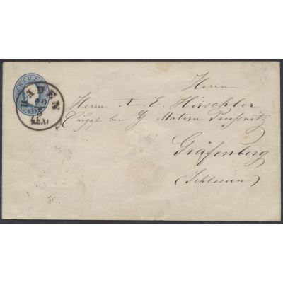 Ganzsachen-Umschlag 1861