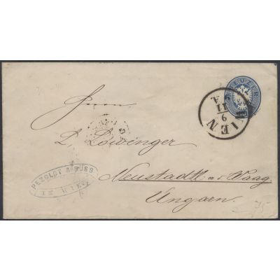 Ganzsachen-Umschlag 1864