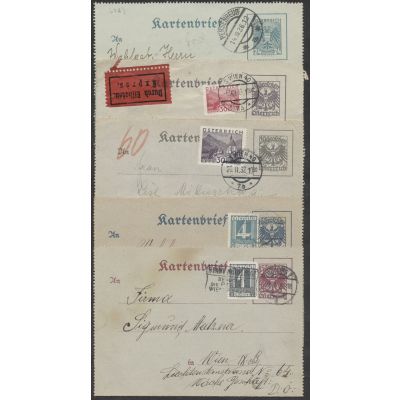 5 Kartenbriefe 1932-1936