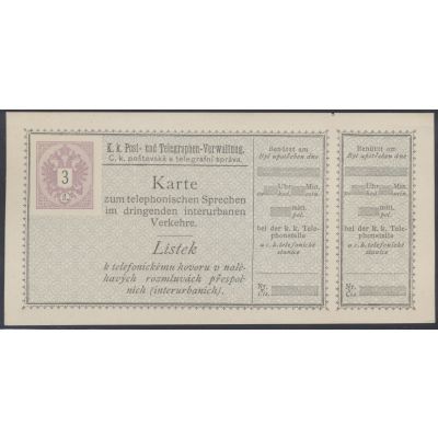 Los 575, Telefonsprechkarte 1889