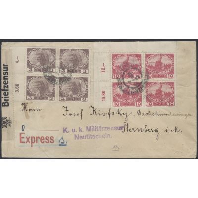 Los 314, Bogenecke auf Brief
