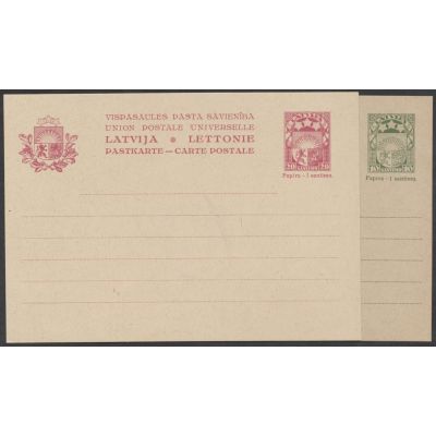 2 Doppelkarten Lettland