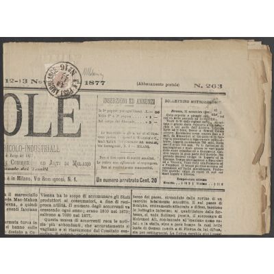 Bahnpost auf Zeitung