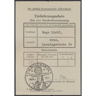 Christkindl 1953