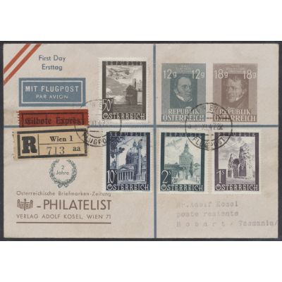 FDC Flugpost 1947