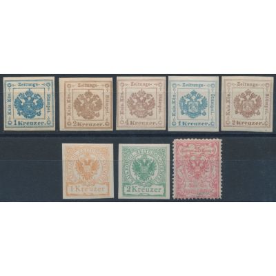 Zeitungsstempelmarken 2-9