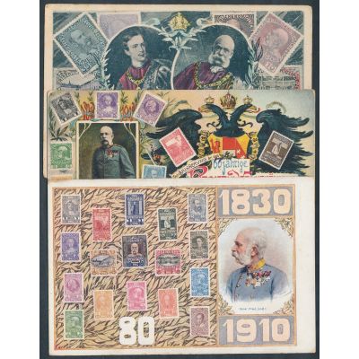 3 Karten Kaiser Franz Joseph