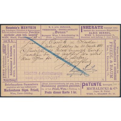 Anzeige-Postkarte
