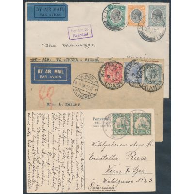 3 Überseebriefe nach Wien