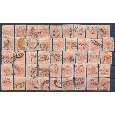 Partie 15 Centesimi 1850