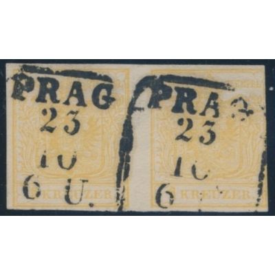 1 Kreuzer goldgelb im Paar