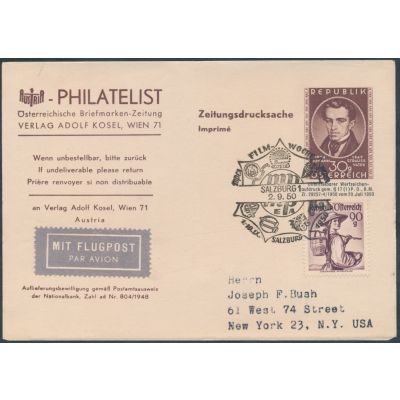 Strauß-Adresszettel