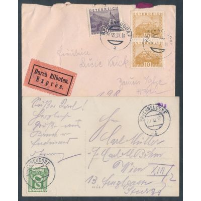 2 Belege Bruckneudorf