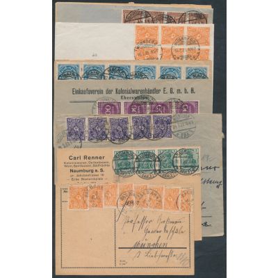 Lot Mehrfach-Frankaturen