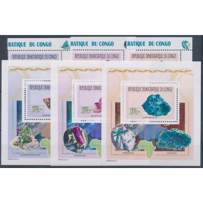 Kongo, Mi 2058-60, Bl. 400-2 A