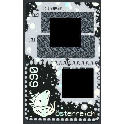 1. Crypto Stamp grün, 5-Digit