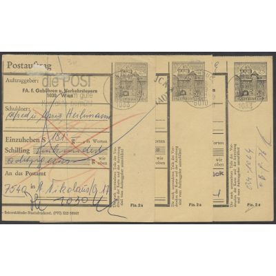3 FA-Postauftragskarten