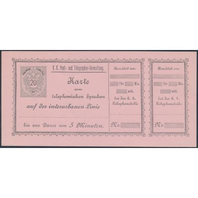 Telefon-Sprechkarte 1888