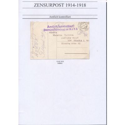 Sammlung Zensurpost 1914/18