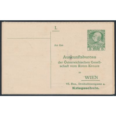 Rot-Kreuz-Anfragekarte 1914
