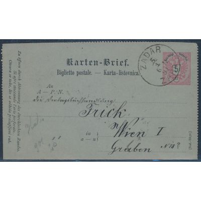 Kartenbrief 1886