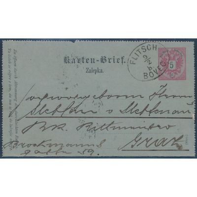 Kartenbrief 1886