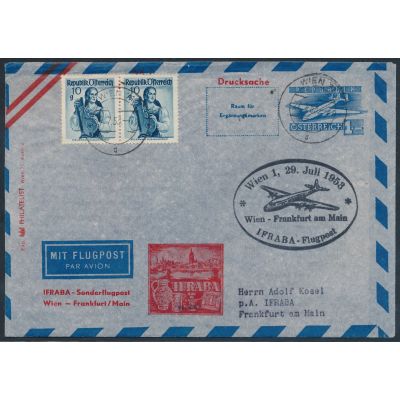 Luftpost-Umschlag 1953