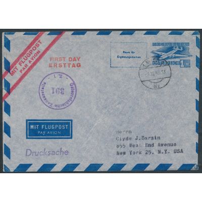 Luftpost-Umschlag 1948