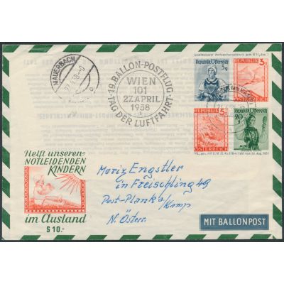 Privater Flugpost-Umschlag 1949