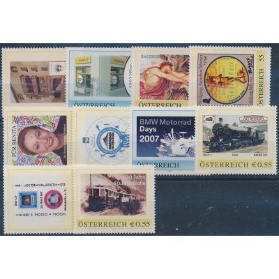 10 personalisierte Briefmarken