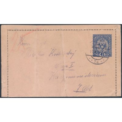 Rohrpost-Kartenbrief 1917