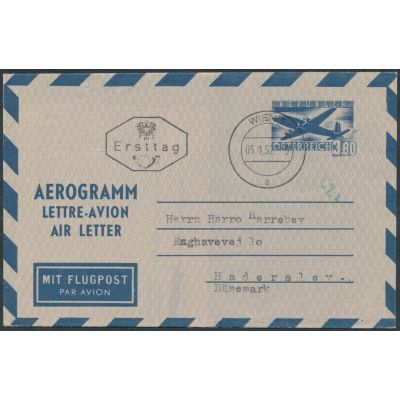 Aerogramm Nr. 1, FDC