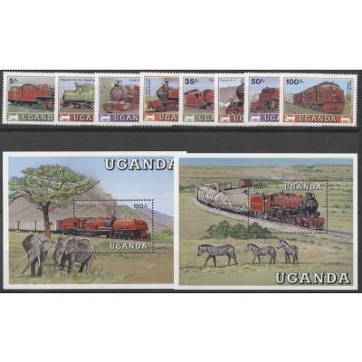 Uganda, Mi 569-76, Bl. 77-8