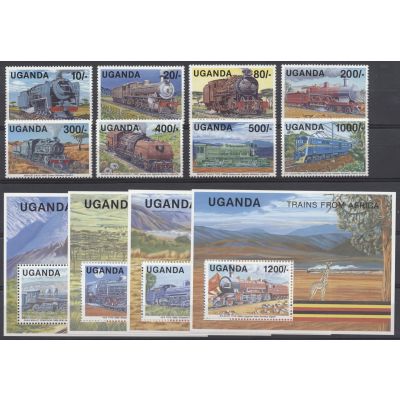Uganda, Mi 890-7, Bl. 132-5