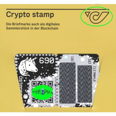 1. Crypto Stamp grün, Capitals