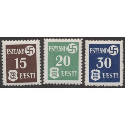 Estland, Mi 1-3 x
