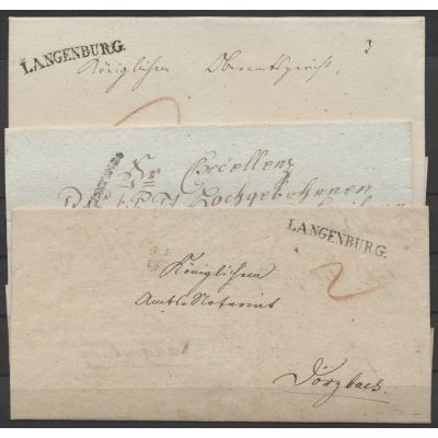 3 Briefe Langenburg