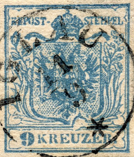 Österreich 1850 - Entstehung der 9 Kreuzer Type I